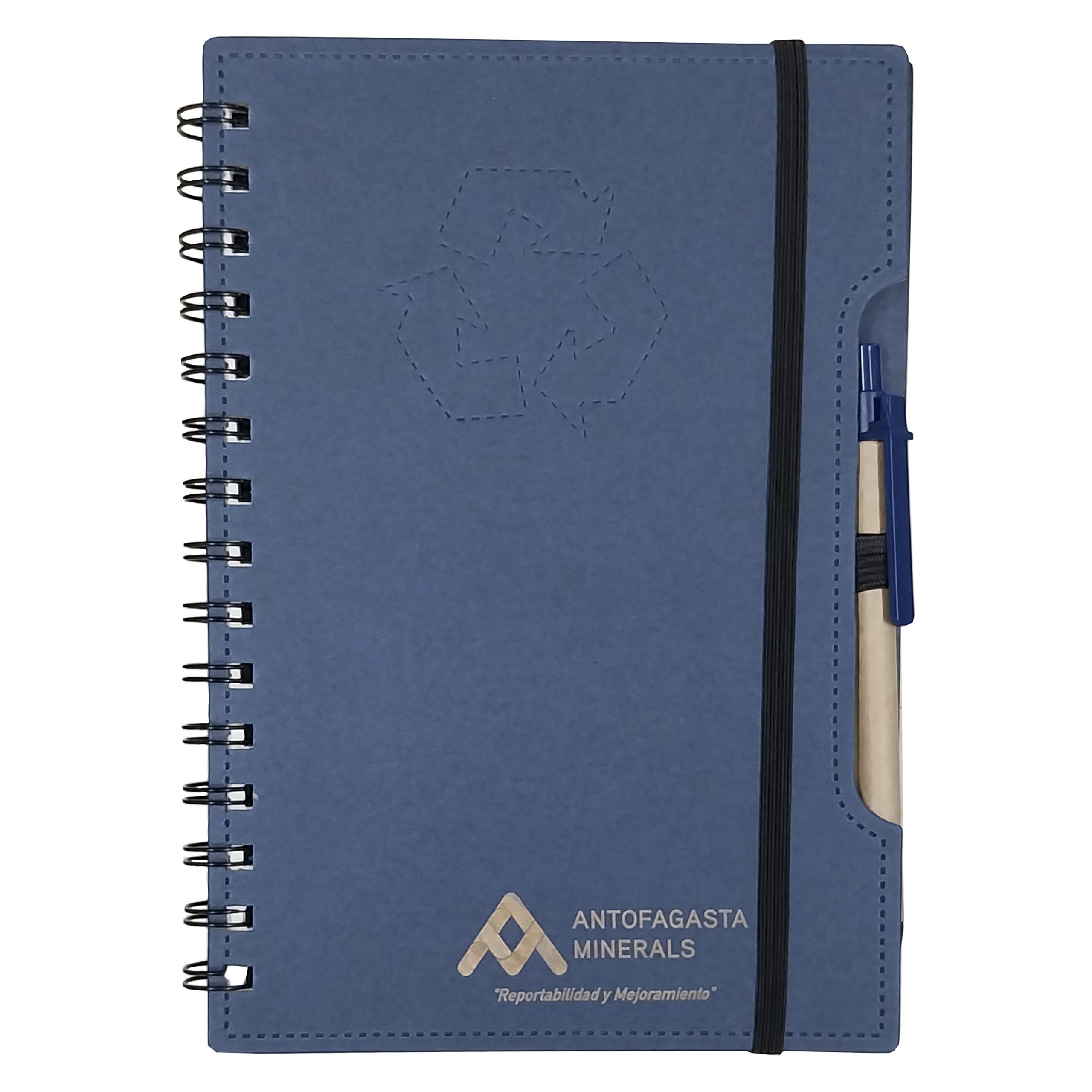 Set Cuaderno - Libreta Tapa Cartón Compost + Bolígrafo N38 - Imagen 3