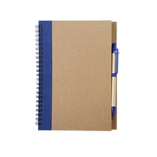 Set Cuaderno - Libreta Tapa Cartón + Bolígrafo N37 - Imagen 2