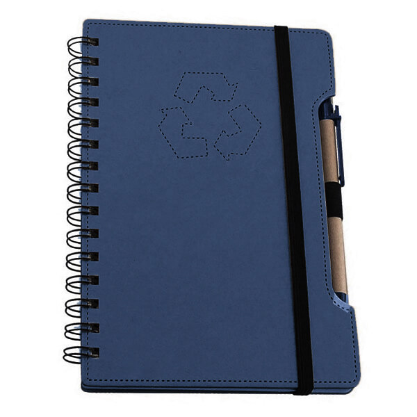 Set Cuaderno - Libreta Tapa Cartón Compost + Bolígrafo N38 - Imagen 2