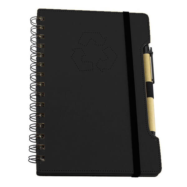 Set Cuaderno - Libreta Tapa Cartón Compost + Bolígrafo N38 - Imagen 6