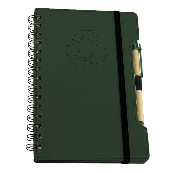 Set Cuaderno - Libreta Tapa Cartón Compost + Bolígrafo N38 - Imagen 7