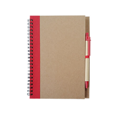 Set Cuaderno - Libreta Tapa Cartón + Bolígrafo N37 - Imagen 3