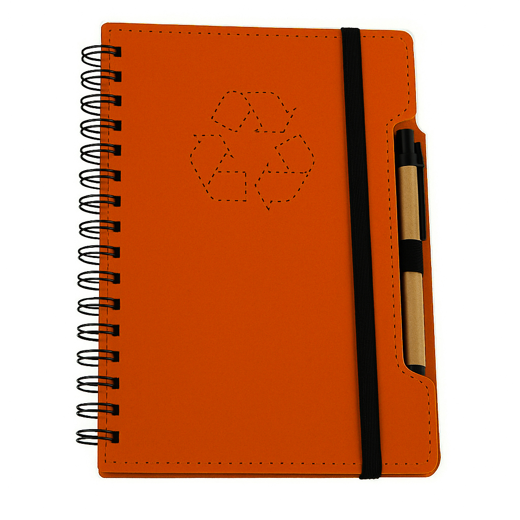 Set Cuaderno - Libreta Tapa Cartón Compost + Bolígrafo N38 - Imagen 5