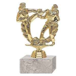 Trofeo Plástico Karate Femenino Doble (142)