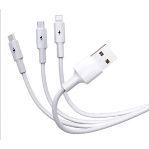 Cable Conector Multicargador T66 BLANCO