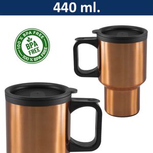 Mug Tazón Acero Inoxidable / Plástico PVC M60 pintado ENCOBRIZADO