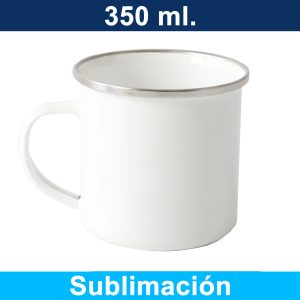 Mug Tazón Acero Enlozado sublimable M181