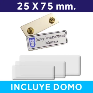 Piocha con Domo Placa con Broche (pins)