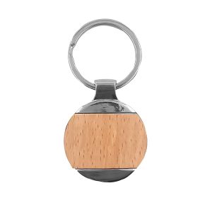 Llavero Metálico Madera K32